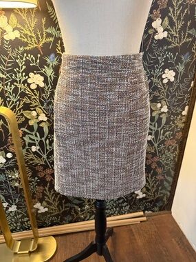 Skies Are Blue Multi-Tone Tweed Pencil Skirt